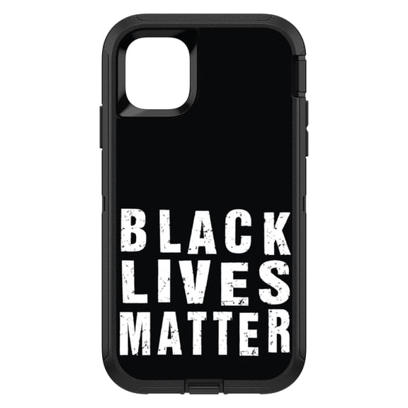 DistinctInk Custom SKIN / DECAL compatible with OtterBox Defender for iPhone 11 (6.1" Screen) - Black Lives Matter