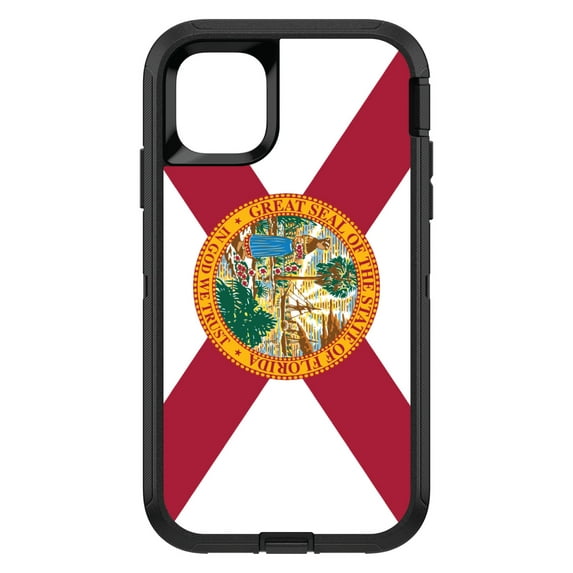 DistinctInk Custom SKIN / DECAL compatible with OtterBox Defender for iPhone 11 (6.1" Screen) - Florida State Flag - US State Flag