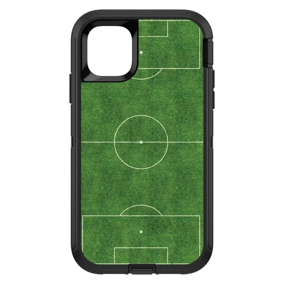 DistinctInk Custom SKIN / DECAL compatible with OtterBox Defender for iPhone 11 (6.1" Screen) - Soccer Field Layout