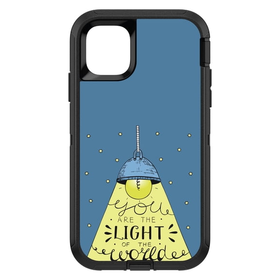 DistinctInk Custom SKIN / DECAL compatible with OtterBox Defender for iPhone 11 Pro (5.8" Screen) - You Are the Light of the World