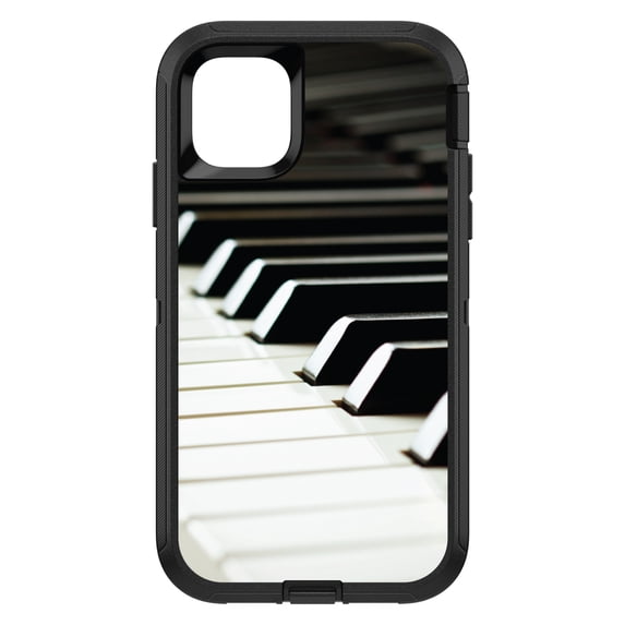 DistinctInk Custom SKIN / DECAL compatible with OtterBox Defender for iPhone 11 Pro MAX (6.5" Screen) - Piano Keys Keyboard