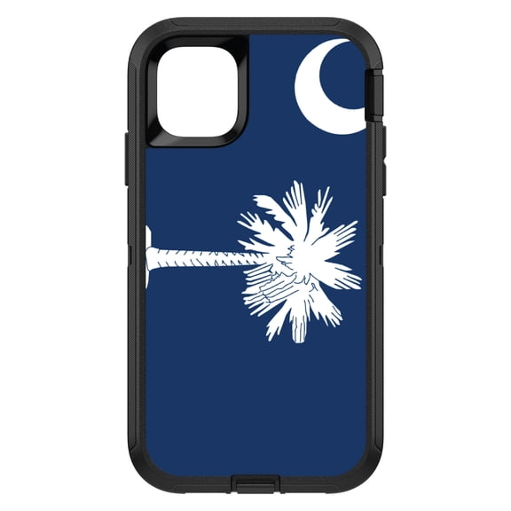DistinctInk Custom SKIN / DECAL compatible with OtterBox Defender for iPhone 11 Pro MAX (6.5" Screen) - South Carolina State Flag - US State Flag