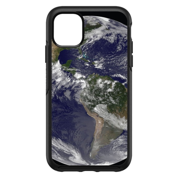 DistinctInk Custom SKIN / DECAL compatible with OtterBox Symmetry for iPhone 11 (6.1" Screen) - Earth Space Western Hemisphere