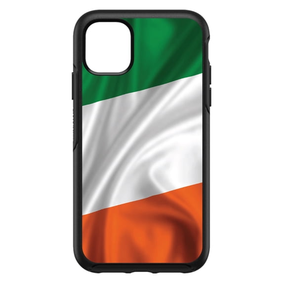 DistinctInk Custom SKIN / DECAL compatible with OtterBox Symmetry for iPhone 11 (6.1" Screen) - Ireland Waving Flag - Show Your Love of Ireland