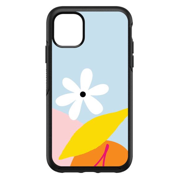 DistinctInk Custom SKIN / DECAL compatible with OtterBox Symmetry for iPhone 11 Pro (5.8" Screen) - Summer Vibes Bold Cherry Pink Orange Yellow