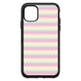 thumbnail image 1 of DistinctInk Custom SKIN / DECAL compatible with OtterBox Symmetry for iPhone 11 Pro MAX (6.5" Screen) - Rainbow Chevron Stripes Pattern, 1 of 5
