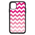 thumbnail image 1 of DistinctInk Custom SKIN / DECAL compatible with OtterBox Symmetry for iPhone 11 Pro MAX (6.5" Screen) - White Pink Fade Ombré Chevron Stripes, 1 of 5