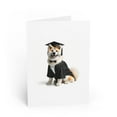 thumbnail image 1 of DistinctInk Greeting Card / Note Card - Akita Graduation - PACK of 100, 1 of 7