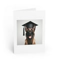 thumbnail image 1 of DistinctInk Greeting Card / Note Card - Belgian Malinoi Graduation - PACK of 100, 1 of 7