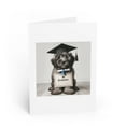 thumbnail image 1 of DistinctInk Greeting Card / Note Card - Bergamasco Sheepdog Puppy Graduation - PACK of 5, 1 of 7