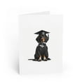thumbnail image 1 of DistinctInk Greeting Card / Note Card - Black And Tan Coonhound Graduation - PACK of 50, 1 of 7