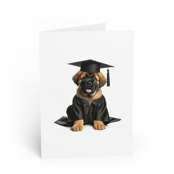 DistinctInk Greeting Card / Note Card - Boerboel Puppy Graduation - PACK of 100