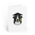 thumbnail image 1 of DistinctInk Greeting Card / Note Card - Border Collie Graduation - PACK of 3, 1 of 7