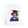 thumbnail image 1 of DistinctInk Greeting Card / Note Card - Brittany Puppy Graduation - PACK of 1, 1 of 7