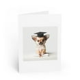 thumbnail image 1 of DistinctInk Greeting Card / Note Card - Chihuahua Puppy Graduation - PACK of 25, 1 of 7