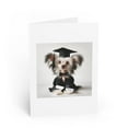 thumbnail image 1 of DistinctInk Greeting Card / Note Card - Chinese Crested Puppy Graduation - PACK of 1, 1 of 7