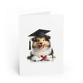 thumbnail image 1 of DistinctInk Greeting Card / Note Card - Collie Puppy Graduation - PACK of 100, 1 of 7