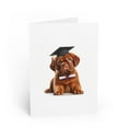 thumbnail image 1 of DistinctInk Greeting Card / Note Card - Dogue De Bordeaux Puppy Graduation - PACK of 5, 1 of 7