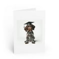 thumbnail image 1 of DistinctInk Greeting Card / Note Card - German Wirehaired Pointer Puppy Graduation - PACK of 3, 1 of 7