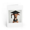 thumbnail image 1 of DistinctInk Greeting Card / Note Card - Ibizan Hound Graduation - PACK of 5, 1 of 7
