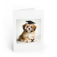 thumbnail image 1 of DistinctInk Greeting Card / Note Card - Lhasa Apso Puppy Graduation - PACK of 100, 1 of 7