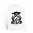 thumbnail image 1 of DistinctInk Greeting Card / Note Card - Petit Basset Griffon Vendéen Graduation - PACK of 1, 1 of 7