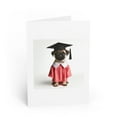 thumbnail image 1 of DistinctInk Greeting Card / Note Card - Pug Graduation - PACK of 5, 1 of 7