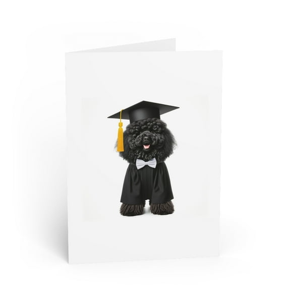 DistinctInk Greeting Card / Note Card - Pulik Graduation - PACK of 25