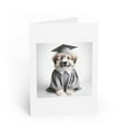 thumbnail image 1 of DistinctInk Greeting Card / Note Card - Pyrenean Shepherd Puppy Graduation - PACK of 100, 1 of 7