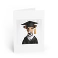 thumbnail image 1 of DistinctInk Greeting Card / Note Card - Smooth Fox Terrier Graduation - PACK of 5, 1 of 7