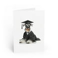 thumbnail image 1 of DistinctInk Greeting Card / Note Card - Standard Schnauzer Graduation - PACK of 10, 1 of 7