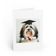 thumbnail image 1 of DistinctInk Greeting Card / Note Card - Tibetan Terrier Graduation - PACK of 100, 1 of 7