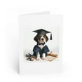 thumbnail image 1 of DistinctInk Greeting Card / Note Card - Treeing Walker Coonhound Puppy Graduation - PACK of 3, 1 of 7