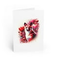 thumbnail image 1 of DistinctInk Greeting Card / Note Card - Valentine's Day Canaan Dog - PACK of 5, 1 of 7