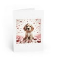 thumbnail image 1 of DistinctInk Greeting Card / Note Card - Valentine's Day Cocker Spaniel Puppy - PACK of 1, 1 of 7