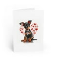 thumbnail image 1 of DistinctInk Greeting Card / Note Card - Valentine's Day Manchester Terrier Puppy - PACK of 10, 1 of 7
