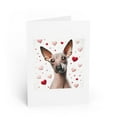 thumbnail image 1 of DistinctInk Greeting Card / Note Card - Valentine's Day Xoloitzcuintli - PACK of 5, 1 of 7