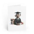 thumbnail image 1 of DistinctInk Greeting Card / Note Card - Weimaraner Graduation - PACK of 25, 1 of 7