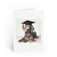 thumbnail image 1 of DistinctInk Greeting Card / Note Card - Weimaraner Puppy Graduation - PACK of 50, 1 of 7