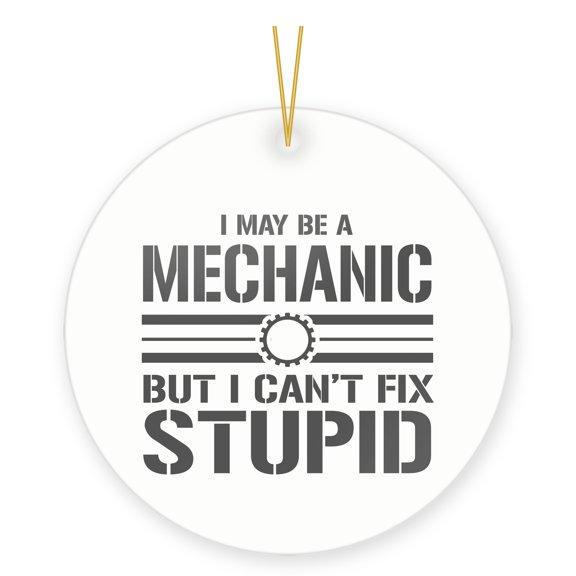 Mechanic Gift Ornament Funny Auto Repair Tech Secret Santa Present