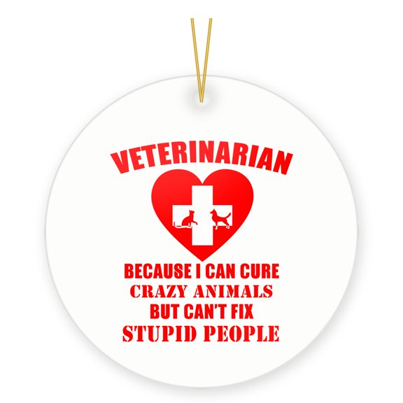 Veterinarian Gift Ornament Funny Animal Doctor Vet Tech Appreciation