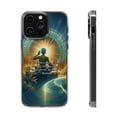 thumbnail image 1 of DistinctInk Hybrid (Acrylic / TPU) Clear Slim Fit Case for Apple iPhone 15 Pro MAX (6.7" Screen) - "Romans 10:17 - Faith through hearing the word of Christ.", 1 of 8