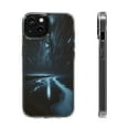 thumbnail image 1 of DistinctInk Hybrid (Acrylic / TPU) Clear Slim Fit Case for Apple iPhone 12 MINI (5.4" Screen) - "Glimmering Trails: A Majestic Night's Embrace", 1 of 1