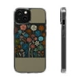 thumbnail image 1 of DistinctInk Hybrid (Acrylic / TPU) Clear Slim Fit Case for Apple iPhone 15 (6.1" Screen) - "Vibrant Spring Blooms in Cartoon Style", 1 of 8