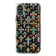 thumbnail image 1 of DistinctInk Hybrid Case for iPhone 16 PLUS - Slim, Durable, Compatible with MagSafe Charging - Bold Crosses: Vibrant Patterns of Faith, 1 of 3