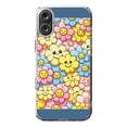 thumbnail image 1 of DistinctInk MagSafe Clear Case for Apple iPhone 16 Plus (6.7" Screen) - Bursting Petals: A Joyful Cartoon Floral Pattern - Raised Bezel Screen Guard, 1 of 3