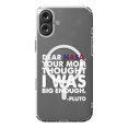 thumbnail image 1 of DistinctInk Hybrid Case for iPhone 16 PLUS - Slim, Durable, Compatible with MagSafe Charging - Dear NASA, Your Mom Thought I Was Big Enough Pluto, 1 of 3