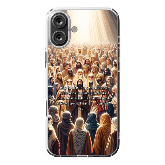 DistinctInk MagSafe Clear Case for Apple iPhone 16 Plus (6.7" Screen) - James 2:1 - Wireless Charging Compatible