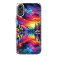 thumbnail image 1 of DistinctInk MagSafe Clear Case for Apple iPhone 16 Plus (6.7" Screen) - Electrifying Prism Forest Tapestry - Lightweight Grip, 1 of 3