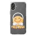 thumbnail image 1 of DistinctInk Hybrid Case for iPhone 16 PLUS - Slim, Durable, Compatible with MagSafe Charging - Free Hugs, 1 of 3
